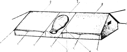 Схема объединения двухместных палаток тамбуром
