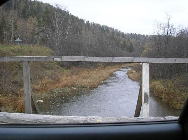встретились два лесовоза