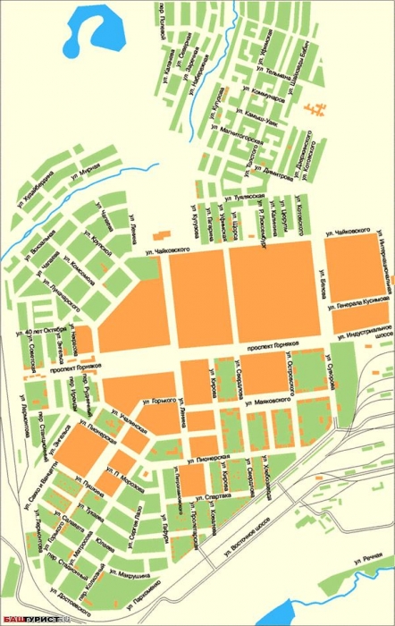 Карта улиц Сибая