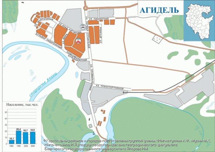 Карта Агидель