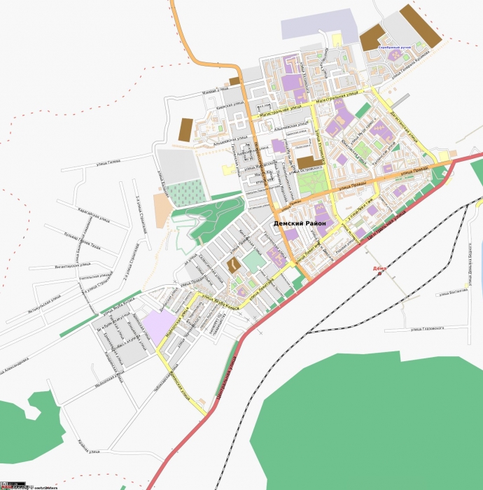 Район Дёма. Карта