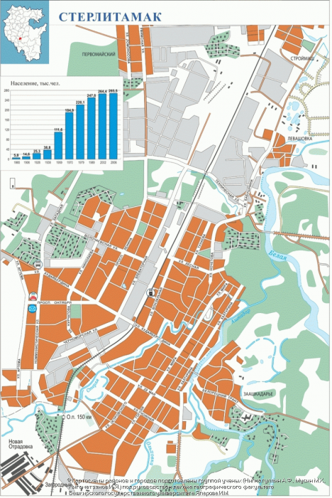 Карта Стерлитамака