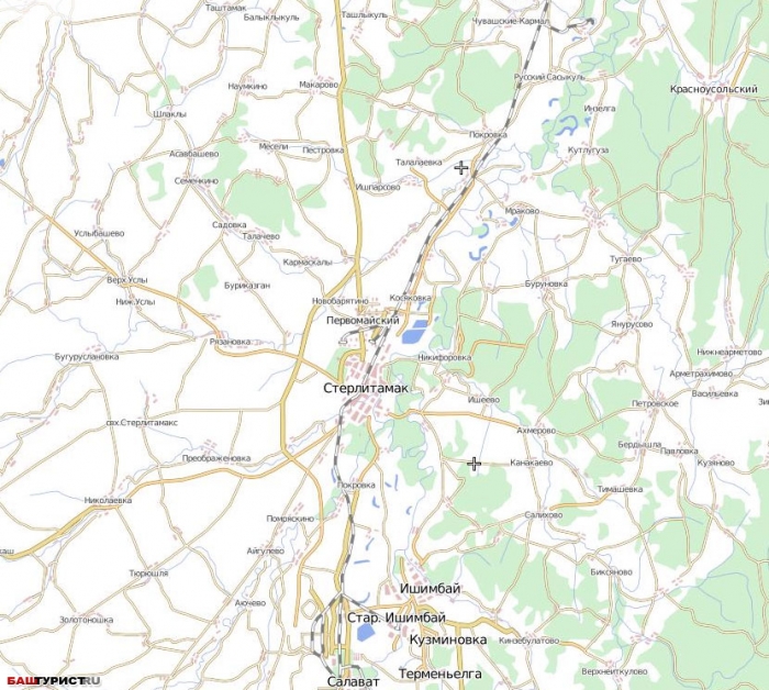 Стерлитамакский район карта
