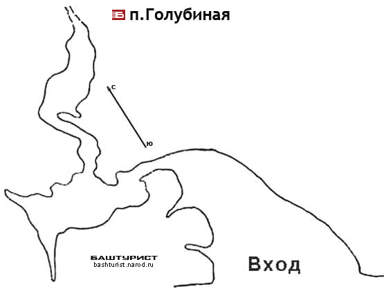 Пещера Голубиная схема