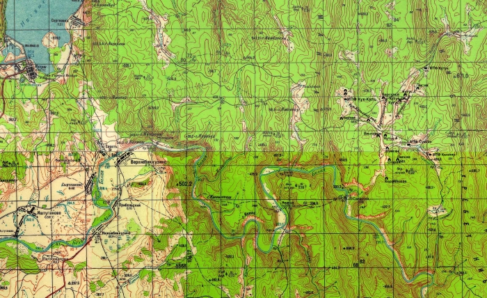 Расположение пещер Кутукского урочища