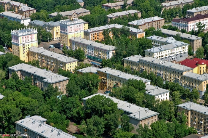 Уфа с высоты. Современная Уфа.